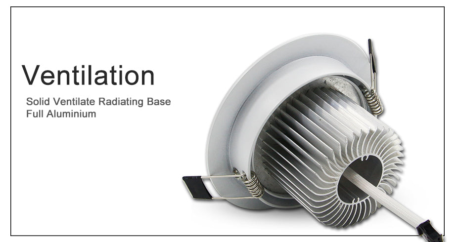 DBF White Housing LED Ceiling Recessed Downlight Dimmable 3W 4W 5W 7W Warm White LED Spot Light AC 110V/220V Kitchen