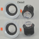 New Aluminum Dimmable Led Downlights COB AC85-265V 7w 12w 20w led ceiling downlight round ceiling spot light lamp with driver