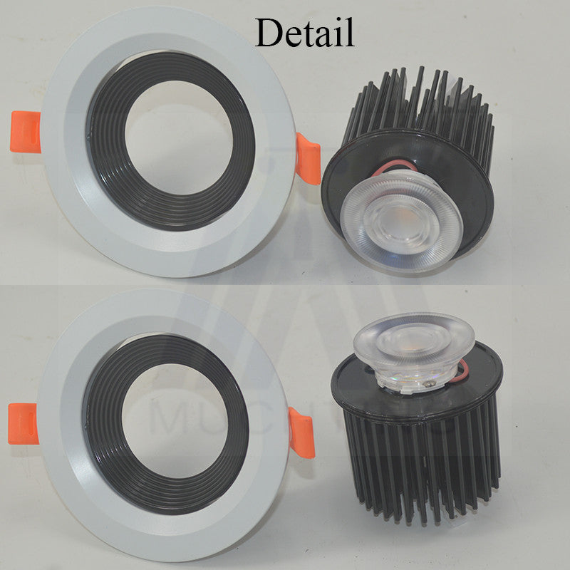 New Aluminum Dimmable Led Downlights COB AC85-265V 7w 12w 20w led ceiling downlight round ceiling spot light lamp with driver