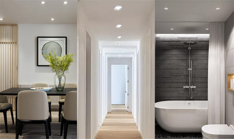 New Aluminum Dimmable Led Downlights COB AC85-265V 7w 12w 20w led ceiling downlight round ceiling spot light lamp with driver