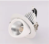 Dimmable Embedded retractable LED COB Ceiling 10W 15W 20W 30W AC85-265V adjustable 360 Degree LED Trunk Downlight Home lighting