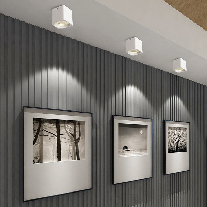 Surface Mounted Ceiling Downlight 10W Square AC85-265V Lamp COB Led Downlights Ceiling Spot Light