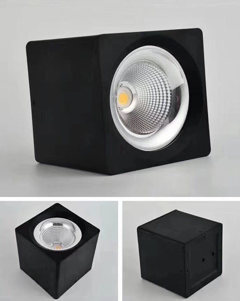 Surface Mounted Ceiling Downlight 10W Square AC85-265V Lamp COB Led Downlights Ceiling Spot Light