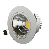 LED COB Downlight 10X 5W/7W/9W/12W White-round Dimmable COB Downlight Light AC85-265V LED Cabinet Light