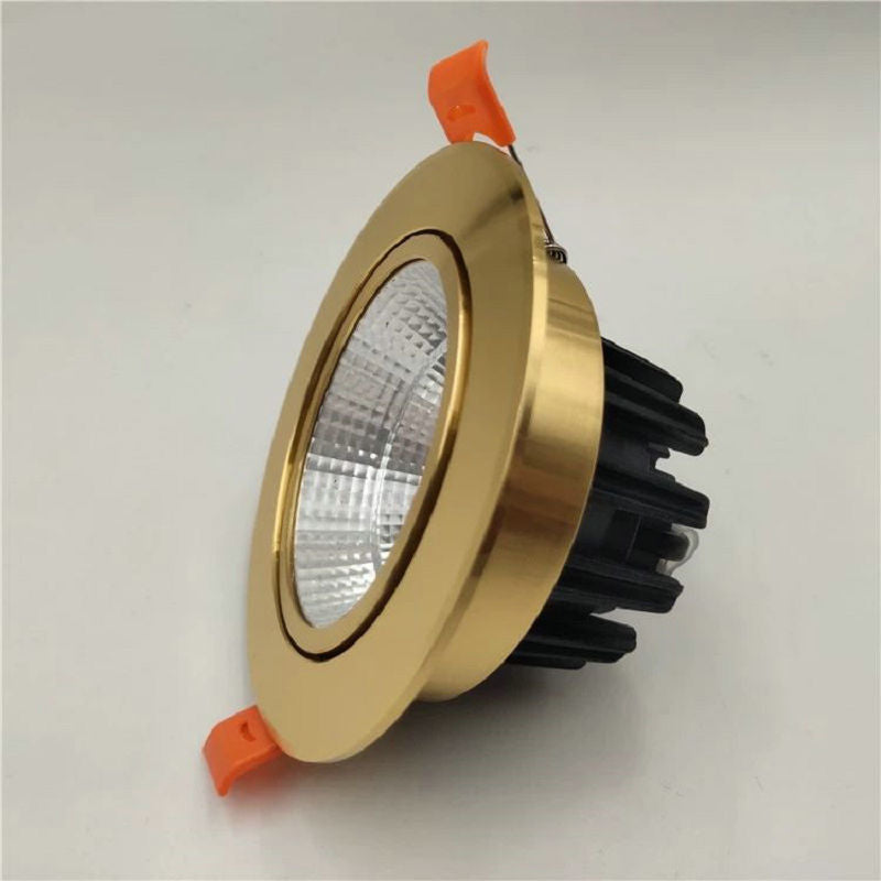 LED COB downlight Dimmable Recessed LED Ceiling Lamp 10w 12w 15w 20w 30w Spot Light White/warm LED lamp