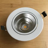 LED COB downlight Dimmable Recessed LED Ceiling Lamp 10w 12w 15w 20w 30w Spot Light White/warm LED lamp