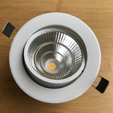 LED COB downlight Dimmable Recessed LED Ceiling Lamp 10w 12w 15w 20w 30w Spot Light White/warm LED lamp