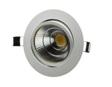LED COB Downlight 10X 5W/7W/9W/12W White-round Dimmable COB Downlight Light AC85-265V LED Cabinet Light