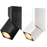 LED Downlight 7W 12W 15W Surface Mounted AC85-265V Adjustable Black/White Rotatable LED Lamp LED Ceiling Light