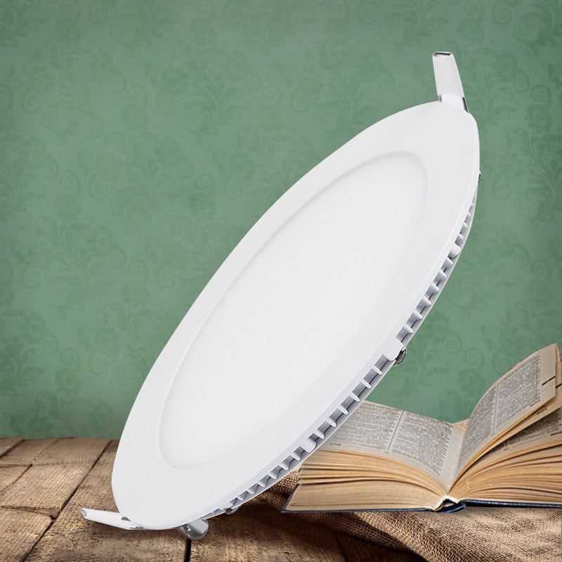 LED Ultra Thin Downlight Lamp 3W 6W 9W 12W 18W Led Ceiling Recessed Grid Downlight Slim Round Panel Light Cold White Light