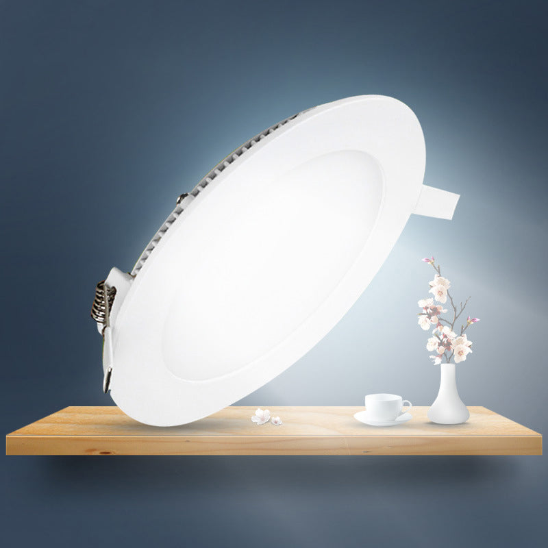 LED Ultra Thin Downlight Lamp 3W 6W 9W 12W 18W Led Ceiling Recessed Grid Downlight Slim Round Panel Light Cold White Light