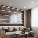 LED Ultra Thin Downlight Lamp 3W 6W 9W 12W 18W Led Ceiling Recessed Grid Downlight Slim Round Panel Light Cold White Light