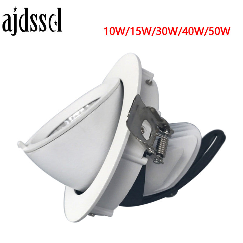 Trunk Downlight COB Ceiling 10W 15W 30W LED Dimmable AC110V/220V85-265V Adjustable recessed led Indoor Light cob led downlight