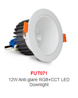 Miboxer Anti-glare RGB+CCT LED Downlight 6W 12W 18W Smart Led Ceiling Lamp AC100~240V For Living Room