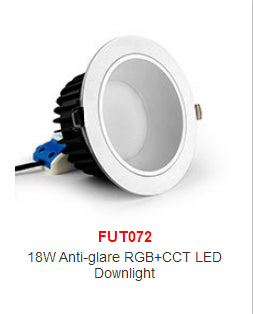 Miboxer Anti-glare RGB+CCT LED Downlight 6W 12W 18W Smart Led Ceiling Lamp AC100~240V For Living Room