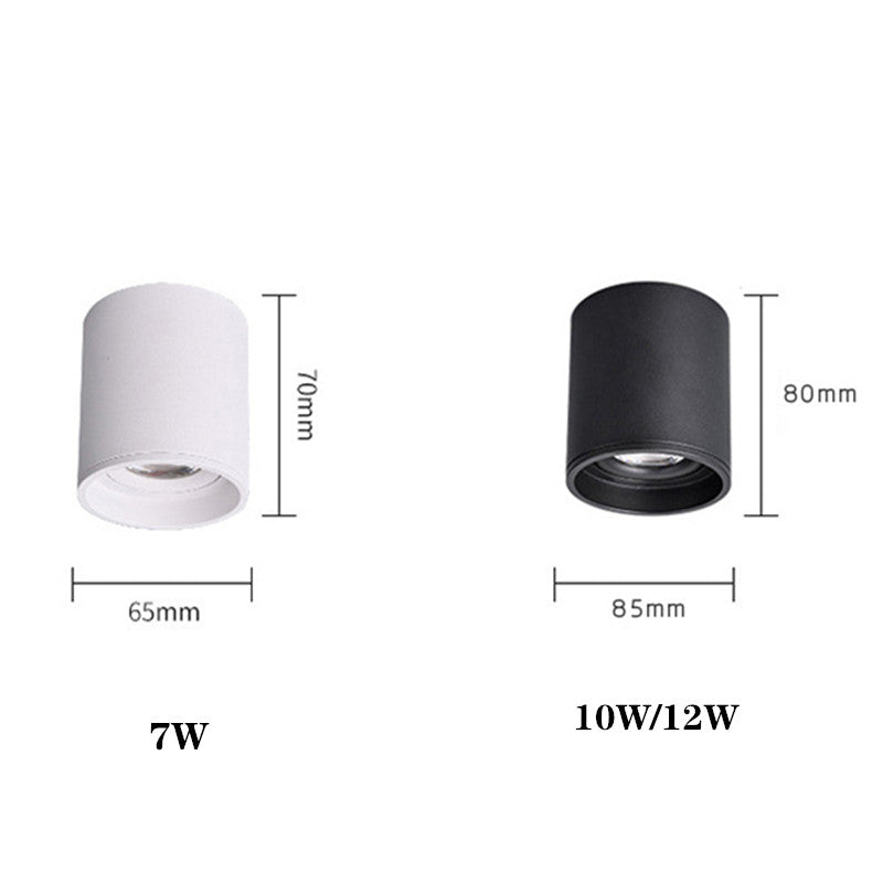 Surface Mounted Ceiling Downlight lamp for ceiling led lights 7W 10W 12W COB led spot lights Ceiling Fixtures Lighting