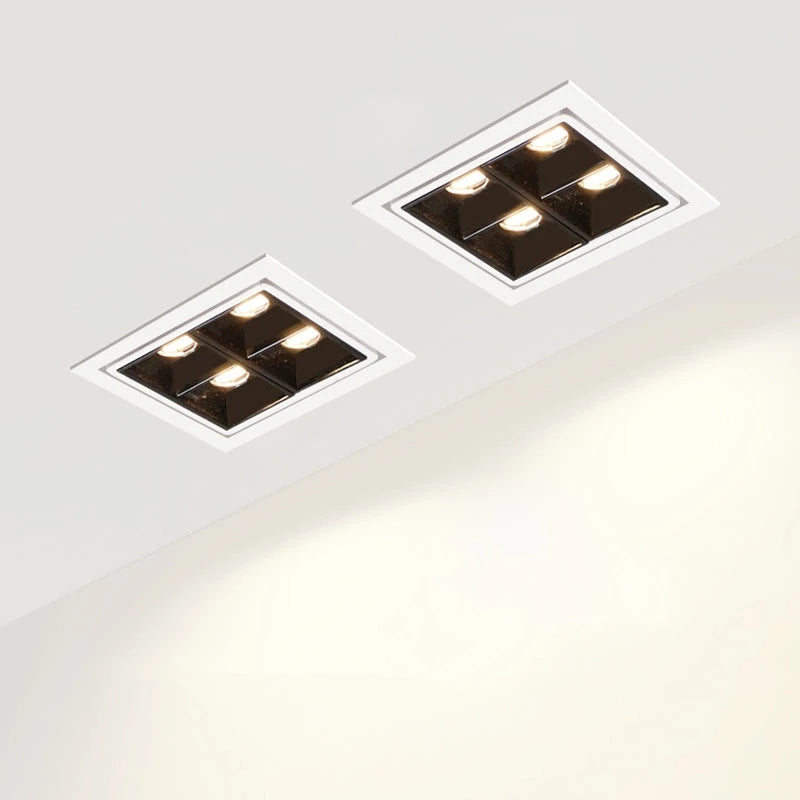 LED Spot Light Lights Recessed LED Ceiling Lamp Downlight 12W Nordic Design Square Decoration AC220V Bedroom Living Room Hotel