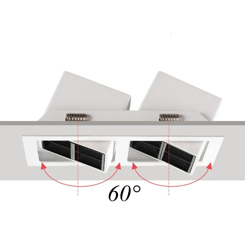LED Spot Light Lights Recessed LED Ceiling Lamp Downlight 12W Nordic Design Square Decoration AC220V Bedroom Living Room Hotel