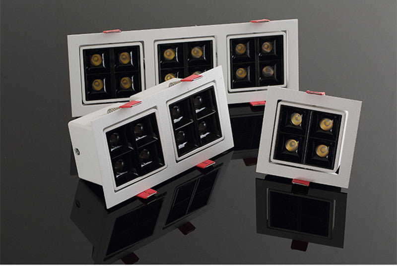 LED Spot Light Lights Recessed LED Ceiling Lamp Downlight 12W Nordic Design Square Decoration AC220V Bedroom Living Room Hotel