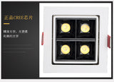 LED Spot Light Lights Recessed LED Ceiling Lamp Downlight 12W Nordic Design Square Decoration AC220V Bedroom Living Room Hotel