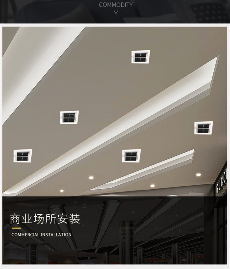 LED Spot Light Lights Recessed LED Ceiling Lamp Downlight 12W Nordic Design Square Decoration AC220V Bedroom Living Room Hotel