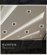 LED Spot Light Lights Recessed LED Ceiling Lamp Downlight 12W Nordic Design Square Decoration AC220V Bedroom Living Room Hotel