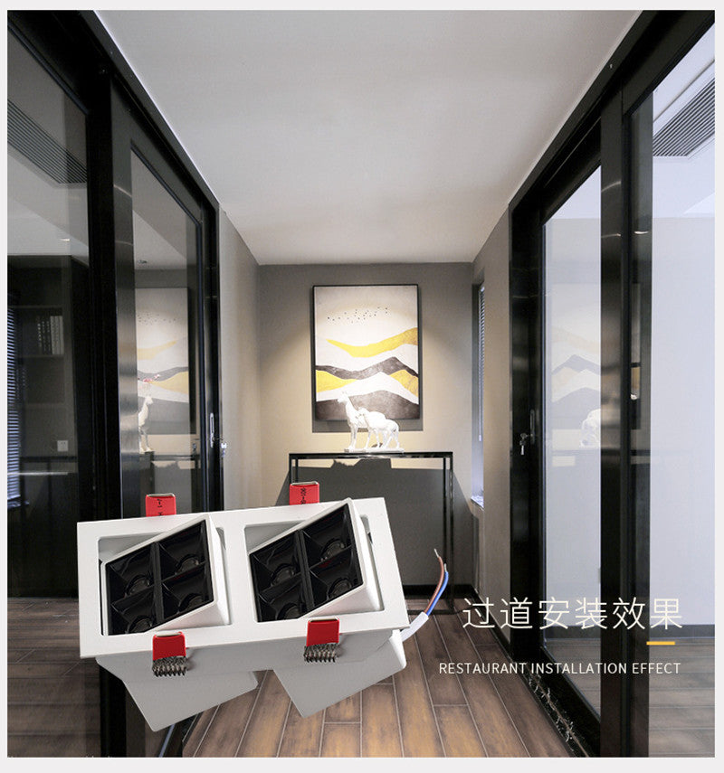 LED Spot Light Lights Recessed LED Ceiling Lamp Downlight 12W Nordic Design Square Decoration AC220V Bedroom Living Room Hotel