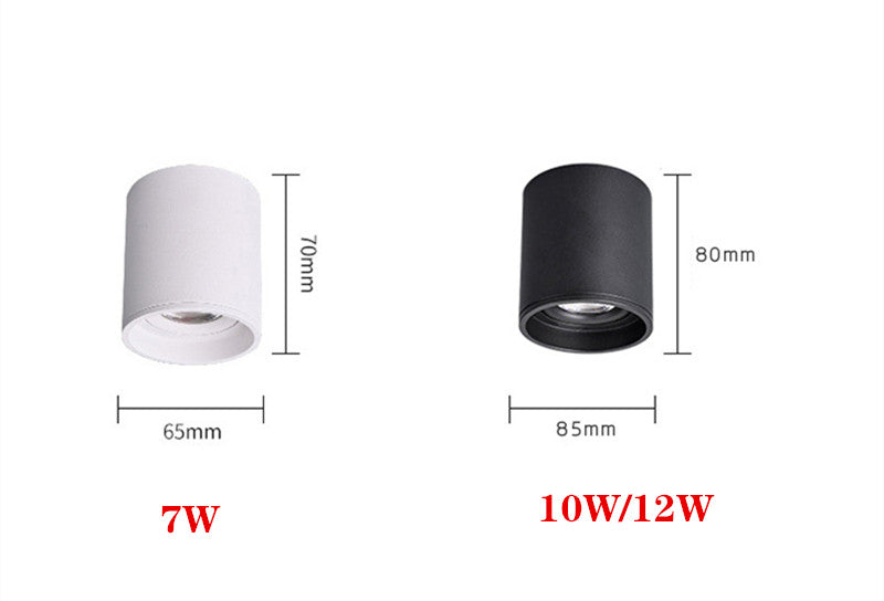 Surface Mounted Ceiling Downlight lamp for ceiling led lights 7W 10W 12W COB led spot lights Ceiling Fixtures Lighting