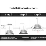 5W 7W 9W Recessed LED Ceiling Lamp Downlights Bathroom Stairs Balcony Hallways Light Garage Intelligent Radar Sensor Lights 220V