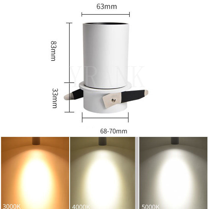 LED Downlight Ceiling Spotlights Living Lamp Nordic AC90-260v Lighting For Living Room Kitchen Spot Light Adjustable