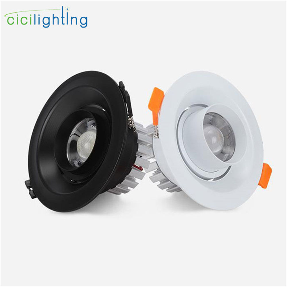 Modern Zoom led Downlight, Industrial 3W 5W 7W 10W 15W Focos led Techo Lighting, Black White Zoomable Spotlights Lamp Fixtures