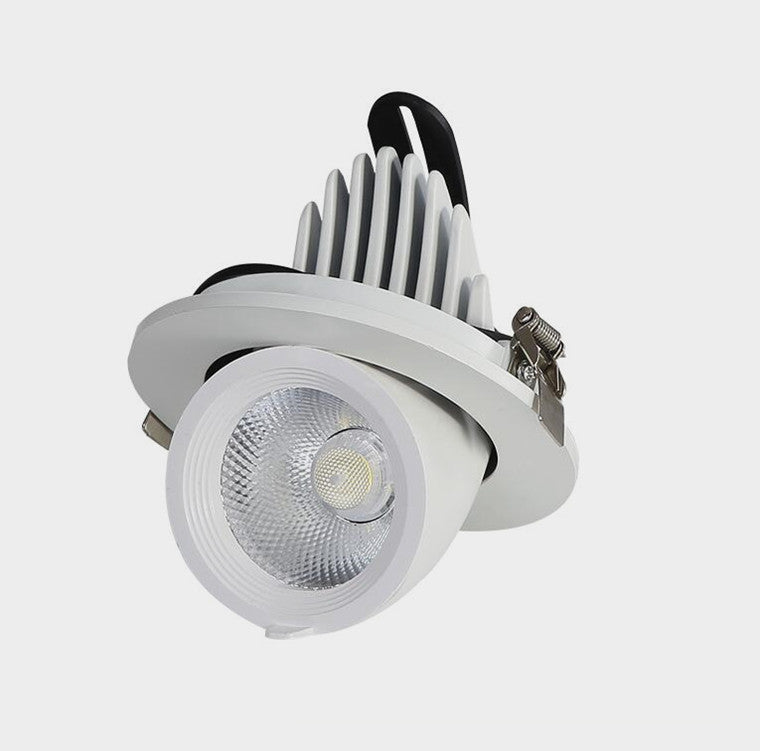 Retractable Rotating Dimmable Embedded COB LED Downlights 10W 15W 20W 30W AC85-265V LED Ceiling Spot Lights Indoor Lighting