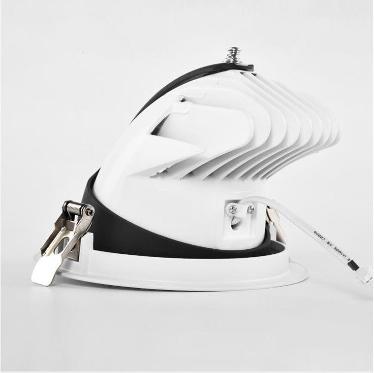 Retractable Rotating Dimmable Embedded COB LED Downlights 10W 15W 20W 30W AC85-265V LED Ceiling Spot Lights Indoor Lighting