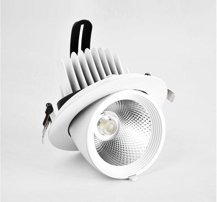 Retractable Rotating Dimmable Embedded COB LED Downlights 10W 15W 20W 30W AC85-265V LED Ceiling Spot Lights Indoor Lighting
