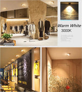 Retractable Rotating Dimmable Embedded COB LED Downlights 10W 15W 20W 30W AC85-265V LED Ceiling Spot Lights Indoor Lighting