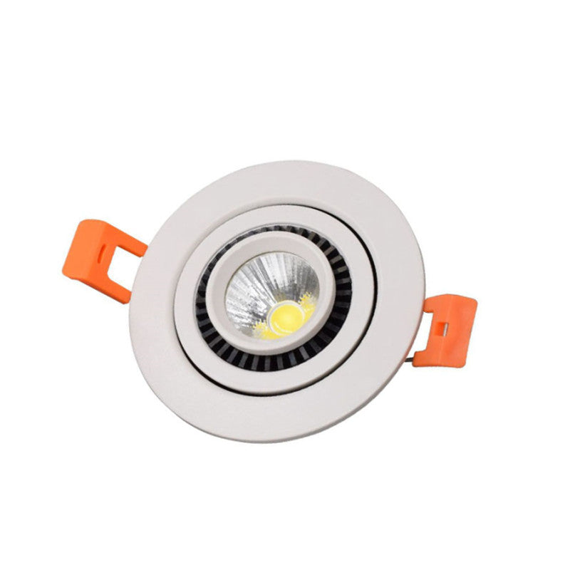 Round 360 Angle Adjustable LED COB Recessed Downlight Black/White 5W 7W 10W 12W 15W 18W LED Ceiling Spot Light Pic Background