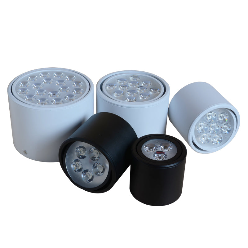 Surface Mounted Ceiling Downlight high power 3W 5W 7W 12W 18W AC85-265V lamp Led bulb downlights Ceiling Spot light +led driver