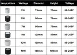 Surface Mounted Ceiling Downlight high power 3W 5W 7W 12W 18W AC85-265V lamp Led bulb downlights Ceiling Spot light +led driver