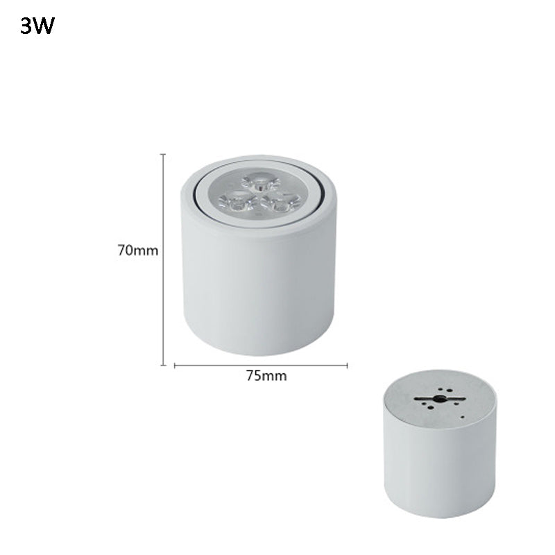 Surface Mounted Ceiling Downlight high power 3W 5W 7W 12W 18W AC85-265V lamp Led bulb downlights Ceiling Spot light +led driver