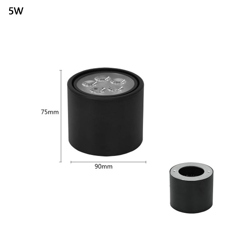 Surface Mounted Ceiling Downlight high power 3W 5W 7W 12W 18W AC85-265V lamp Led bulb downlights Ceiling Spot light +led driver