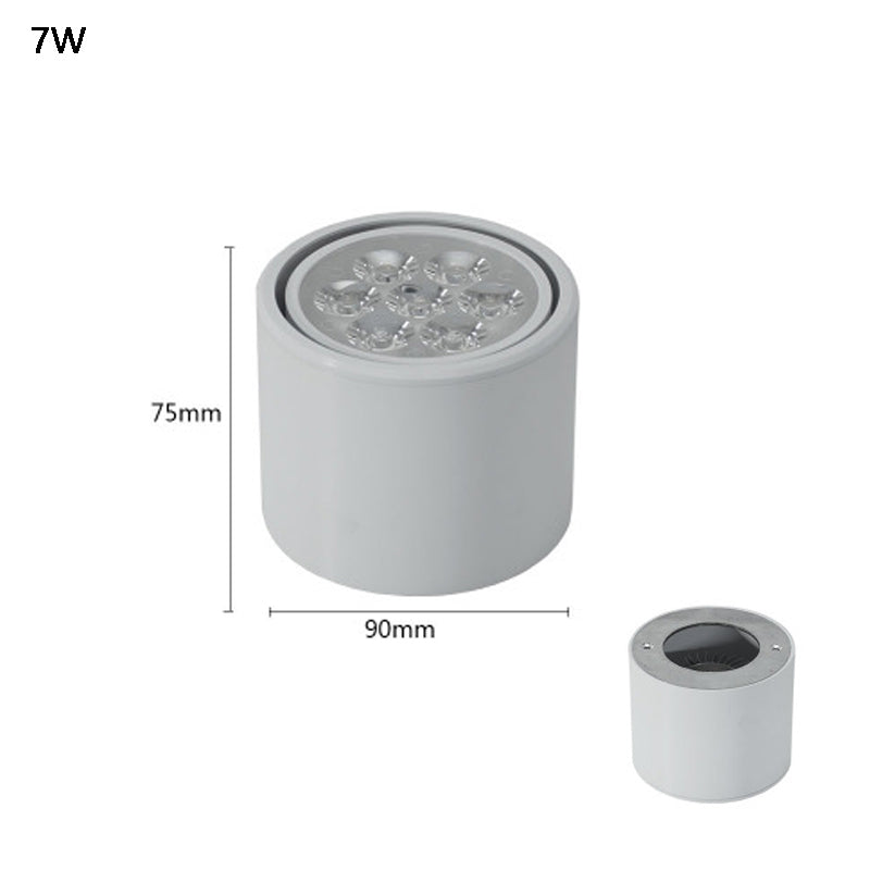 Surface Mounted Ceiling Downlight high power 3W 5W 7W 12W 18W AC85-265V lamp Led bulb downlights Ceiling Spot light +led driver