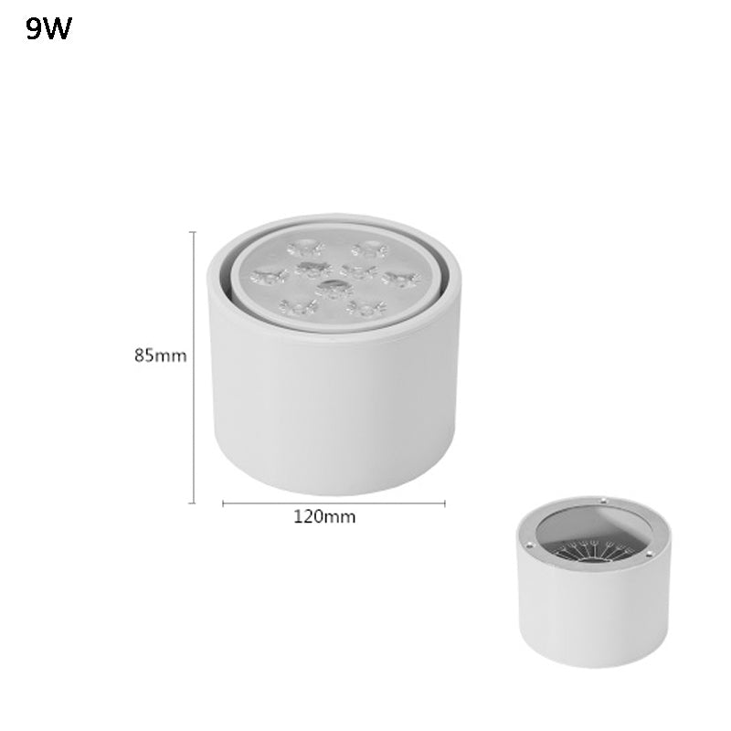 Surface Mounted Ceiling Downlight high power 3W 5W 7W 12W 18W AC85-265V lamp Led bulb downlights Ceiling Spot light +led driver