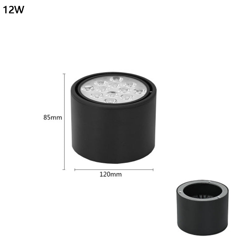 Surface Mounted Ceiling Downlight high power 3W 5W 7W 12W 18W AC85-265V lamp Led bulb downlights Ceiling Spot light +led driver