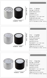 Surface Mounted Ceiling Downlight high power 3W 5W 7W 12W 18W AC85-265V lamp Led bulb downlights Ceiling Spot light +led driver