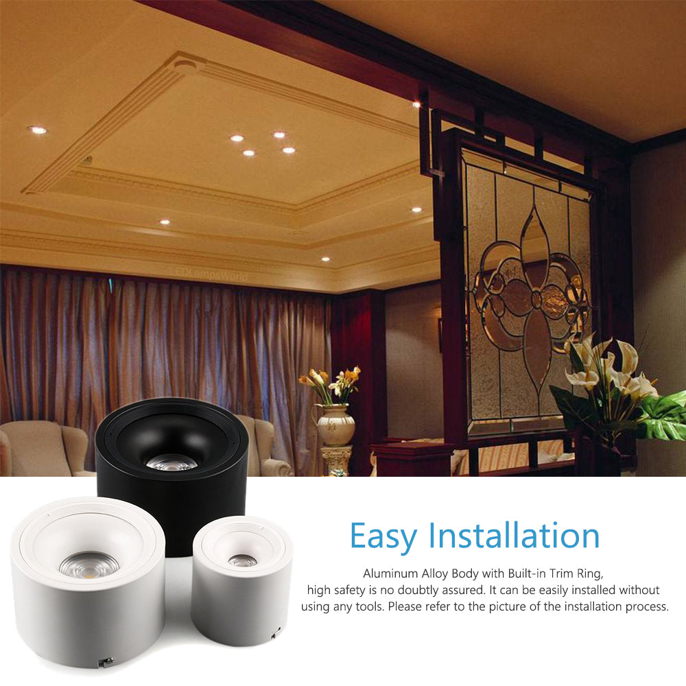 LED Downlight 9W 18W 24W 30W Round Recessed Ceiling spotlight Lamp AC 85-265V Led Bulb Bedroom Kitchen Indoor LED Spot Lighting