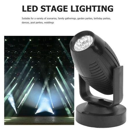 360 Degree LED Stage Spotlight RGB Flashing Projector Downlight KTV 85-265V Bar DJ Disco Wedding Atmosphere Spot Beam Lamp