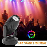 360 Degree LED Stage Spotlight RGB Flashing Projector Downlight KTV 85-265V Bar DJ Disco Wedding Atmosphere Spot Beam Lamp