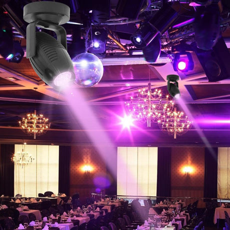 360 Degree LED Stage Spotlight RGB Flashing Projector Downlight KTV 85-265V Bar DJ Disco Wedding Atmosphere Spot Beam Lamp