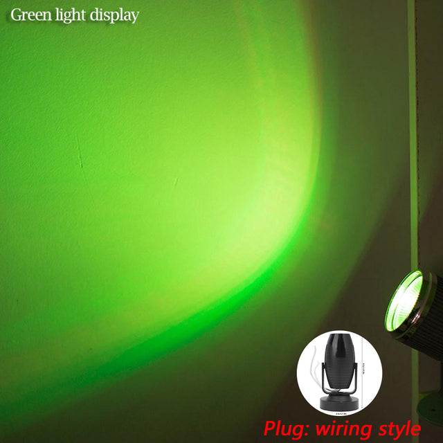 360 Degree LED Stage Spotlight RGB Flashing Projector Downlight KTV 85-265V Bar DJ Disco Wedding Atmosphere Spot Beam Lamp