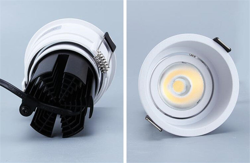 Super Bright Recessed LED Downlight COB 7W 10W LED Spot light LED decoration Ceiling Lamp AC 110V 220V